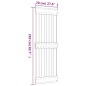vidaXL Puerta corredera con herrajes madera maciza de pino 70x210 cm vidaXL Puerta corredera con herrajes madera maciza de pino 70x210 cm