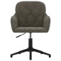 vidaXL Silla de oficina giratoria de terciopelo gris oscuro vidaXL Silla de oficina giratoria de terciopelo gris oscuro