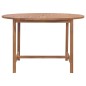 vidaXL Mesa de comedor de jardín madera maciza de teca Ø110x75 cm vidaXL Mesa de comedor de jardín madera maciza de teca Ø110x75 cm