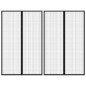 vidaXL Mosquiteras para puerta bloque magnético 2 uds negro 220x130 cm
