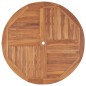 vidaXL Mesa de comedor de jardín madera maciza de teca Ø110x75 cm vidaXL Mesa de comedor de jardín madera maciza de teca Ø110x75 cm