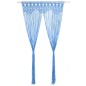 vidaXL Cortina de macramé algodón azul 140x240 cm vidaXL Cortina de macramé algodón azul 140x240 cm