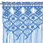 vidaXL Cortina de macramé algodón azul 140x240 cm vidaXL Cortina de macramé algodón azul 140x240 cm