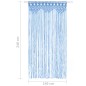 vidaXL Cortina de macramé algodón azul 140x240 cm vidaXL Cortina de macramé algodón azul 140x240 cm