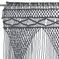 vidaXL Cortina de macramé algodón gris antracita 140x240 cm