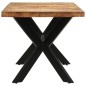 vidaXL Mesa de comedor madera maciza de mango sin tratar 160x80x75 cm vidaXL Mesa de comedor madera maciza de mango sin tratar 160x80x75 cm