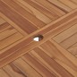 vidaXL Mesa de comedor de jardín madera maciza de teca Ø110x75 cm vidaXL Mesa de comedor de jardín madera maciza de teca Ø110x75 cm