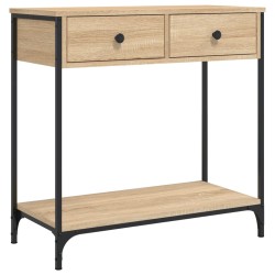 vidaXL Mesa consola madera de ingeniería roble Sonoma 75x34,5x75 cm