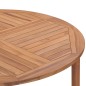 vidaXL Mesa de comedor de jardín madera maciza de teca Ø110x75 cm vidaXL Mesa de comedor de jardín madera maciza de teca Ø110x75 cm