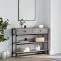 vidaXL Mesa consola madera de ingeniería gris Sonoma 100x25x75 cm vidaXL Mesa consola madera de ingeniería gris Sonoma 100x25x75 cm