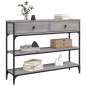 vidaXL Mesa consola madera de ingeniería gris Sonoma 100x25x75 cm vidaXL Mesa consola madera de ingeniería gris Sonoma 100x25x75 cm