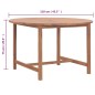 vidaXL Mesa de comedor de jardín madera maciza de teca Ø110x75 cm vidaXL Mesa de comedor de jardín madera maciza de teca Ø110x75 cm