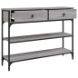 vidaXL Mesa consola madera de ingeniería gris Sonoma 100x25x75 cm vidaXL Mesa consola madera de ingeniería gris Sonoma 100x25x75 cm