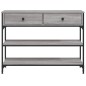 vidaXL Mesa consola madera de ingeniería gris Sonoma 100x25x75 cm vidaXL Mesa consola madera de ingeniería gris Sonoma 100x25x75 cm