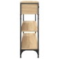 vidaXL Mesa consola madera de ingeniería roble Sonoma 100x25x75 cm vidaXL Mesa consola madera de ingeniería roble Sonoma 100x25x75 cm