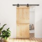 vidaXL Puerta corredera con herrajes madera maciza de pino 85x210 cm vidaXL Puerta corredera con herrajes madera maciza de pino 85x210 cm