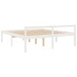 vidaXL Cama para personas mayores madera maciza pino blanca 200x200 cm