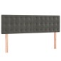 vidaXL Cama box spring con colchón terciopelo gris oscuro 140x190 cm vidaXL Cama box spring con colchón terciopelo gris oscuro 140x190 cm