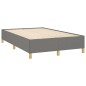 vidaXL Cama box spring con colchón y LED tela marrón oscuro 120x190 cm vidaXL Cama box spring con colchón y LED tela marrón oscuro 120x190 cm