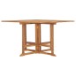 vidaXL Mesa de comedor de jardín plegable teca maciza 110x110x75 cm vidaXL Mesa de comedor de jardín plegable teca maciza 110x110x75 cm