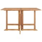 vidaXL Mesa de comedor de jardín plegable teca maciza 110x110x75 cm vidaXL Mesa de comedor de jardín plegable teca maciza 110x110x75 cm
