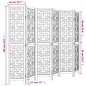 vidaXL Biombo separador de 6 paneles madera maciza paulownia marrón vidaXL Biombo separador de 6 paneles madera maciza paulownia marrón
