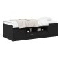 vidaXL Tumbona con cajones madera de ingeniería negro 75x190 cm vidaXL Tumbona con cajones madera de ingeniería negro 75x190 cm