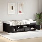 vidaXL Tumbona con cajones madera de ingeniería negro 75x190 cm vidaXL Tumbona con cajones madera de ingeniería negro 75x190 cm