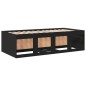 vidaXL Tumbona con cajones madera de ingeniería negro 75x190 cm vidaXL Tumbona con cajones madera de ingeniería negro 75x190 cm