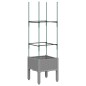 vidaXL Jardinera con enrejado PP gris claro 40x40x142,5 cm vidaXL Jardinera con enrejado PP gris claro 40x40x142,5 cm