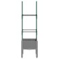 vidaXL Jardinera con enrejado PP gris claro 40x40x142,5 cm vidaXL Jardinera con enrejado PP gris claro 40x40x142,5 cm