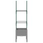 vidaXL Jardinera con enrejado PP gris claro 40x40x142,5 cm vidaXL Jardinera con enrejado PP gris claro 40x40x142,5 cm