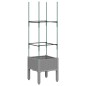 vidaXL Jardinera con enrejado PP gris claro 40x40x142,5 cm vidaXL Jardinera con enrejado PP gris claro 40x40x142,5 cm