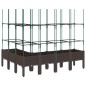 vidaXL Jardinera con enrejado PP marrón 160x120x142,5 cm vidaXL Jardinera con enrejado PP marrón 160x120x142,5 cm