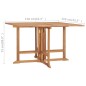 vidaXL Mesa de comedor de jardín plegable teca maciza 110x110x75 cm vidaXL Mesa de comedor de jardín plegable teca maciza 110x110x75 cm