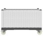 vidaXL Jardinera con ruedas PP blanco 80x50x54 cm vidaXL Jardinera con ruedas PP blanco 80x50x54 cm
