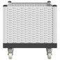 vidaXL Jardinera con ruedas PP blanco 80x50x54 cm vidaXL Jardinera con ruedas PP blanco 80x50x54 cm