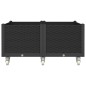 vidaXL Jardinera con ruedas PP negro 100x80x54 cm vidaXL Jardinera con ruedas PP negro 100x80x54 cm