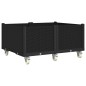 vidaXL Jardinera con ruedas PP negro 100x80x54 cm vidaXL Jardinera con ruedas PP negro 100x80x54 cm