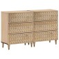 vidaXL Aparador 2 piezas madera maciza de mango 60x33x75 cm vidaXL Aparador 2 piezas madera maciza de mango 60x33x75 cm