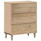 vidaXL Aparador 2 piezas madera maciza de mango 60x33x75 cm vidaXL Aparador 2 piezas madera maciza de mango 60x33x75 cm