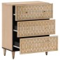 vidaXL Aparador 2 piezas madera maciza de mango 60x33x75 cm vidaXL Aparador 2 piezas madera maciza de mango 60x33x75 cm