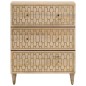 vidaXL Aparador 2 piezas madera maciza de mango 60x33x75 cm vidaXL Aparador 2 piezas madera maciza de mango 60x33x75 cm