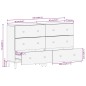 vidaXL Aparador 2 piezas madera maciza de mango 60x33x75 cm vidaXL Aparador 2 piezas madera maciza de mango 60x33x75 cm