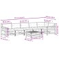 vidaXL Juego de muebles jardín 7 pzas y cojines madera pino impregnada vidaXL Juego de muebles jardín 7 pzas y cojines madera pino impregnada