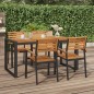 vidaXL Mesa de jardín con patas en U madera maciza acacia 160x80x75 cm vidaXL Mesa de jardín con patas en U madera maciza acacia 160x80x75 cm