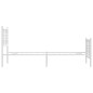 vidaXL Estructura cama metal con cabecero y pie cama blanca 80x200 cm vidaXL Estructura cama metal con cabecero y pie cama blanca 80x200 cm