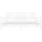 vidaXL Estructura cama metal con cabecero y pie cama blanco 183x213 cm vidaXL Estructura cama metal con cabecero y pie cama blanco 183x213 cm