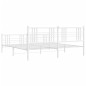 vidaXL Estructura cama metal con cabecero y pie cama blanco 183x213 cm vidaXL Estructura cama metal con cabecero y pie cama blanco 183x213 cm