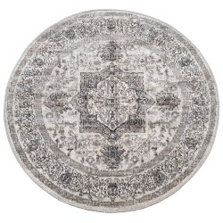 vidaXL Alfombra de interior/exterior diseño vintage ARBIZU Ø 200 cm
